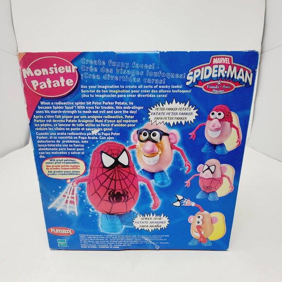 Vintage Marvel Spider-Man Playskool Mr Potato Head Spider Spud Figure - Picture 3 of 9
